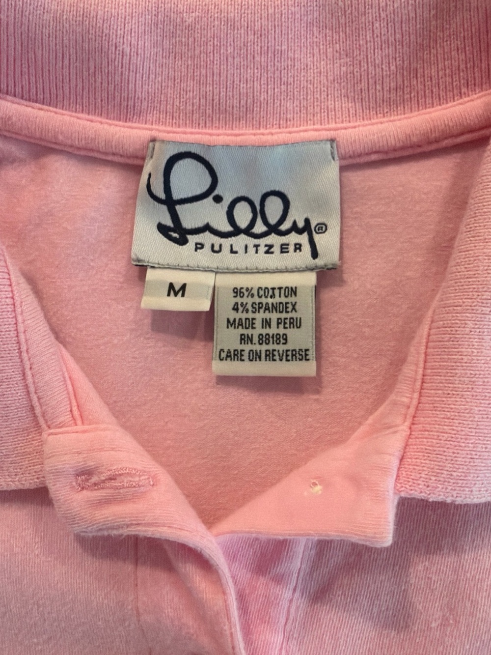 Lilly Pulitzer Light Pink Women’s Polo with Palm Tree Logo - Picture 2 of 10